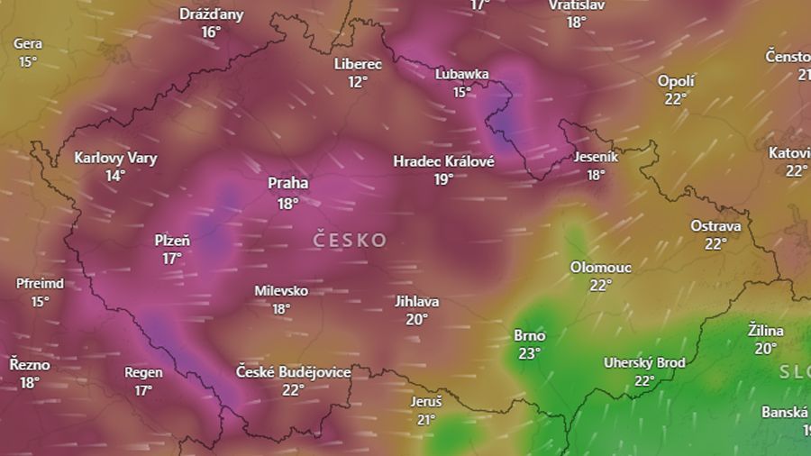 Před razantním ochlazením zasáhne Česko silný vítr, varovali meteorologové
